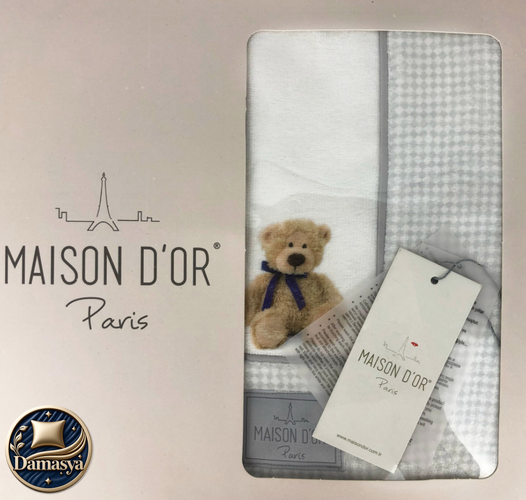 Полотенце Maison D`or Sweety Bears, Белый, 100х150см, 100% Хлопок, Принт, Фирменная упаковка, Турция