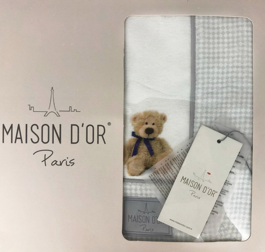Полотенце Maison D`or Sweety Bears, Белый, 100х150см, 100% Хлопок, Принт, Фирменная упаковка, Турция