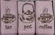 Комплект Полотенец Maison D`or Wafer Terry Lilac, Фиолетовый, Вафельное полотно, С вышивкой, Фирменная упаковка, Сет 3шт. 40х70см, Турция