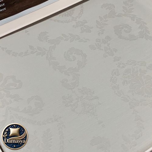 Постільна білизна Maison D`or Mirabella Stone, Універсальний, Європейський, На ґудзиках, 200х220 см 1шт;, 240х260 см 1шт;, 50х70 см 4шт;, Сатин - Жаккард, Візерунки, Жакардові візерунки, Бавовна 100%, Фірмова упаковка, Туреччина