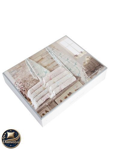 Комплект Полотенец Maison D`or Celestina Beige, Бежевый, Хлопок, Махровый, Бахрома, Фирменная упаковка, Сет 2шт: 50х100см; 85х150см, Турция