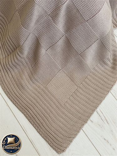 Комплект В 'язаний плед з наволочками Diamond Alegra Beige, З наволочками, 50х70 см 4шт; 45х45 см 1шт;, 220х240 см, Туреччина