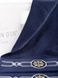 Комплект Полотенец Maison D`or Elegance Marine Blue, Синий, Хлопок, Махровый, С вышивкой, Фирменная упаковка, Сет 4шт. 30х50см, Турция