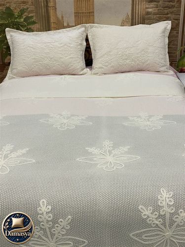 Плед В'язаний Diamond Emigran Cream, без наволочок, 220х240 см, Туреччина